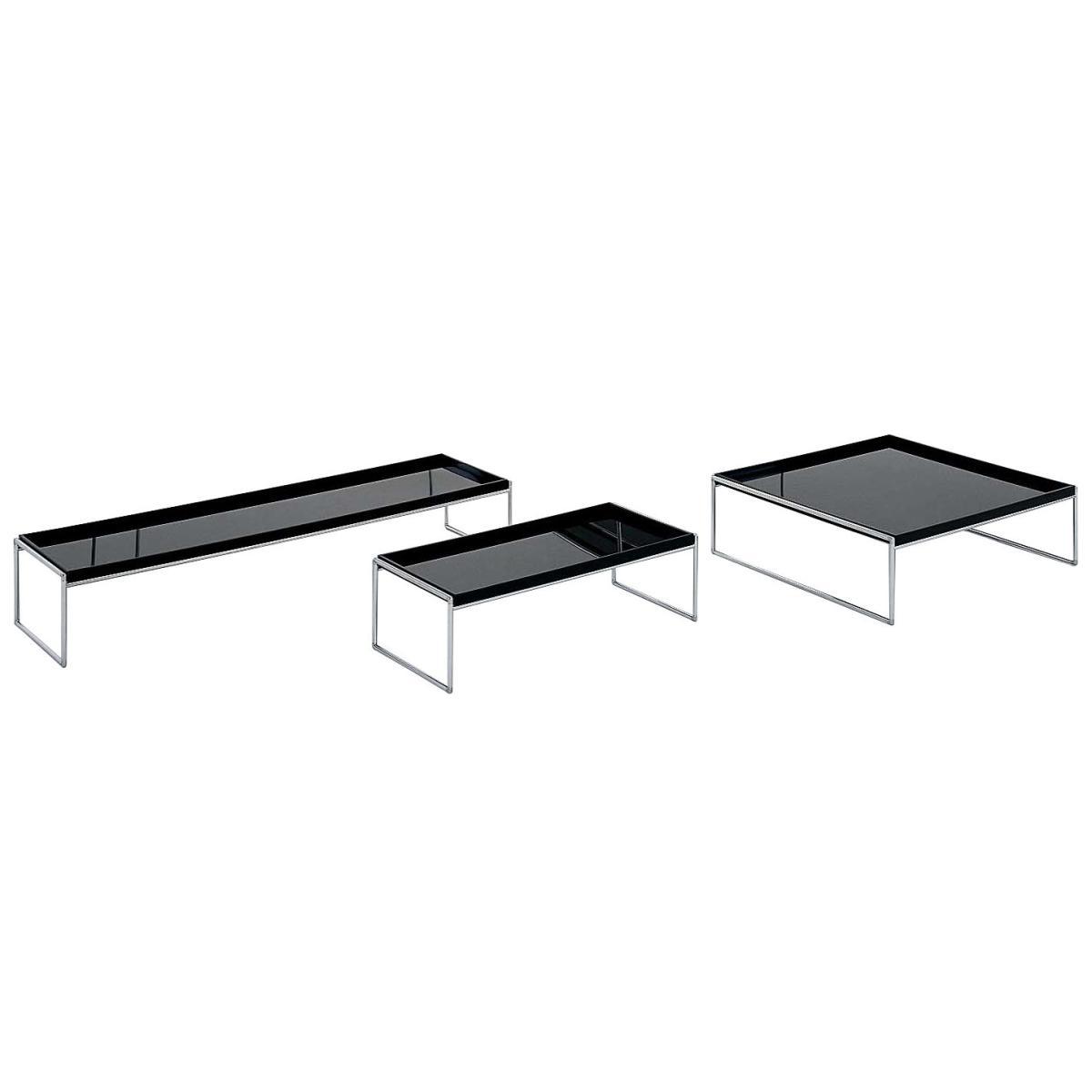 Trays Coffee table - 80 x 80 cm by Kartell Black – image 4
