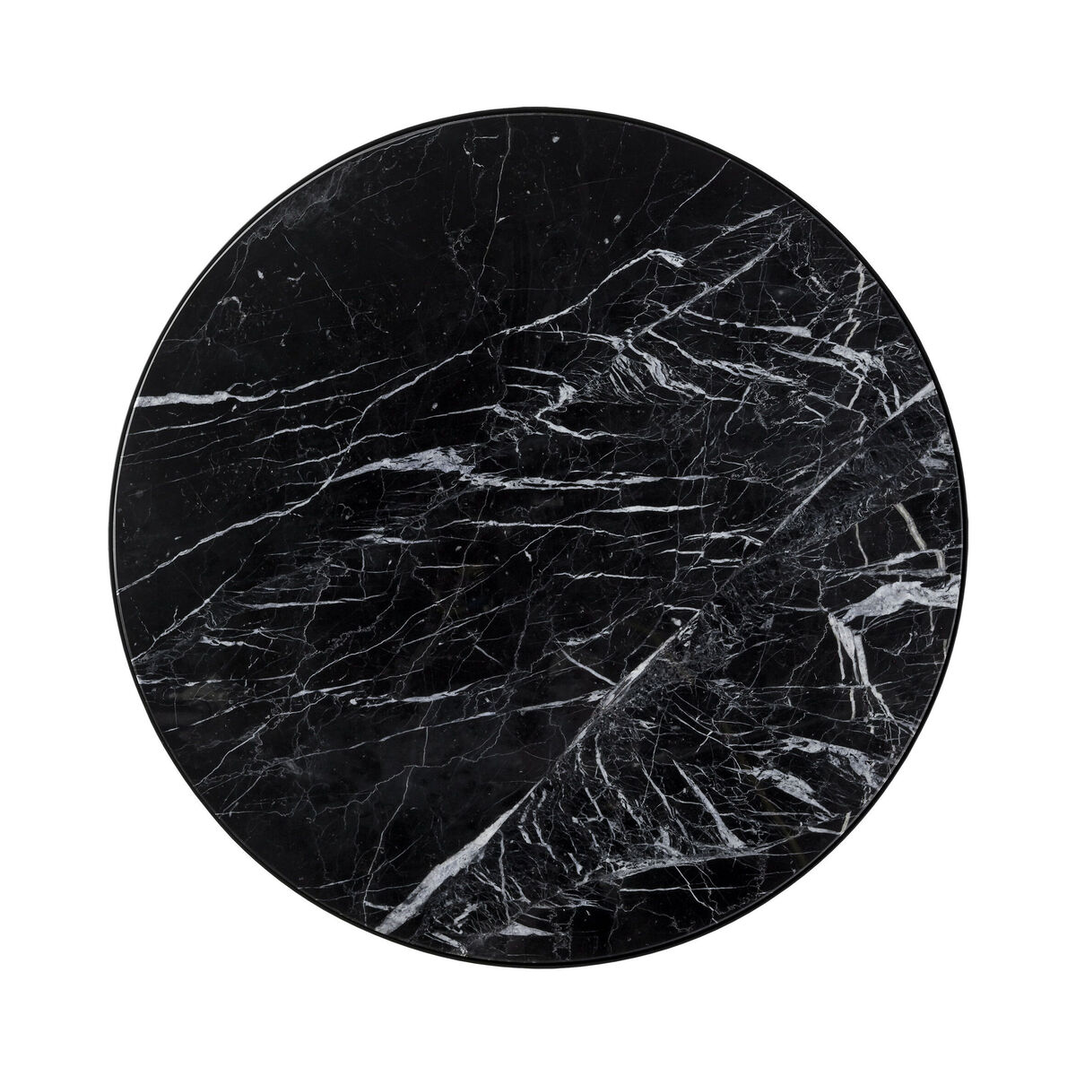 Pausillus Small Coffee table - / Perforated metal & marble by AYTM Black – image 3
