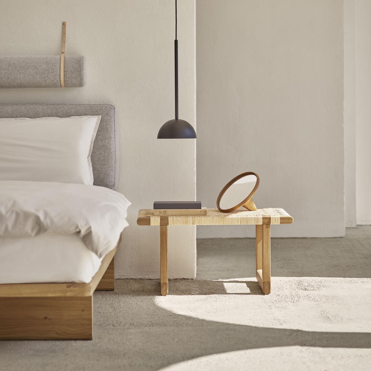 Bench Table Bench cane & fibres / Coffee table - 69 x 46 cm / Børge Mogensen, 1958 – image 3