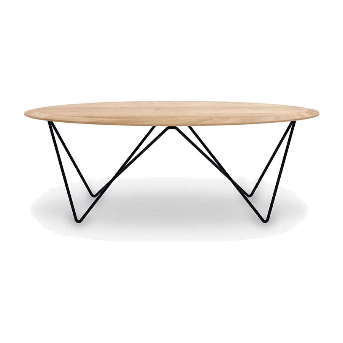 Orb Coffee table - / Solid oak & metal - 130 x 60 cm by Ethnicraft Natural wood
