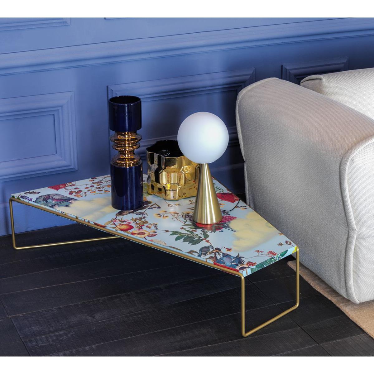 Zagazig Coffee table - / 113 x 74 cm x H 27 cm by Driade Blue/Multicoloured – image 3