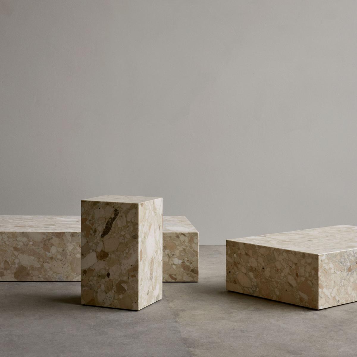 Plinth Low Coffee table stone beige / Stone - 100 x 60 cm x H 27 cm - Audo Copenhagen – image 3