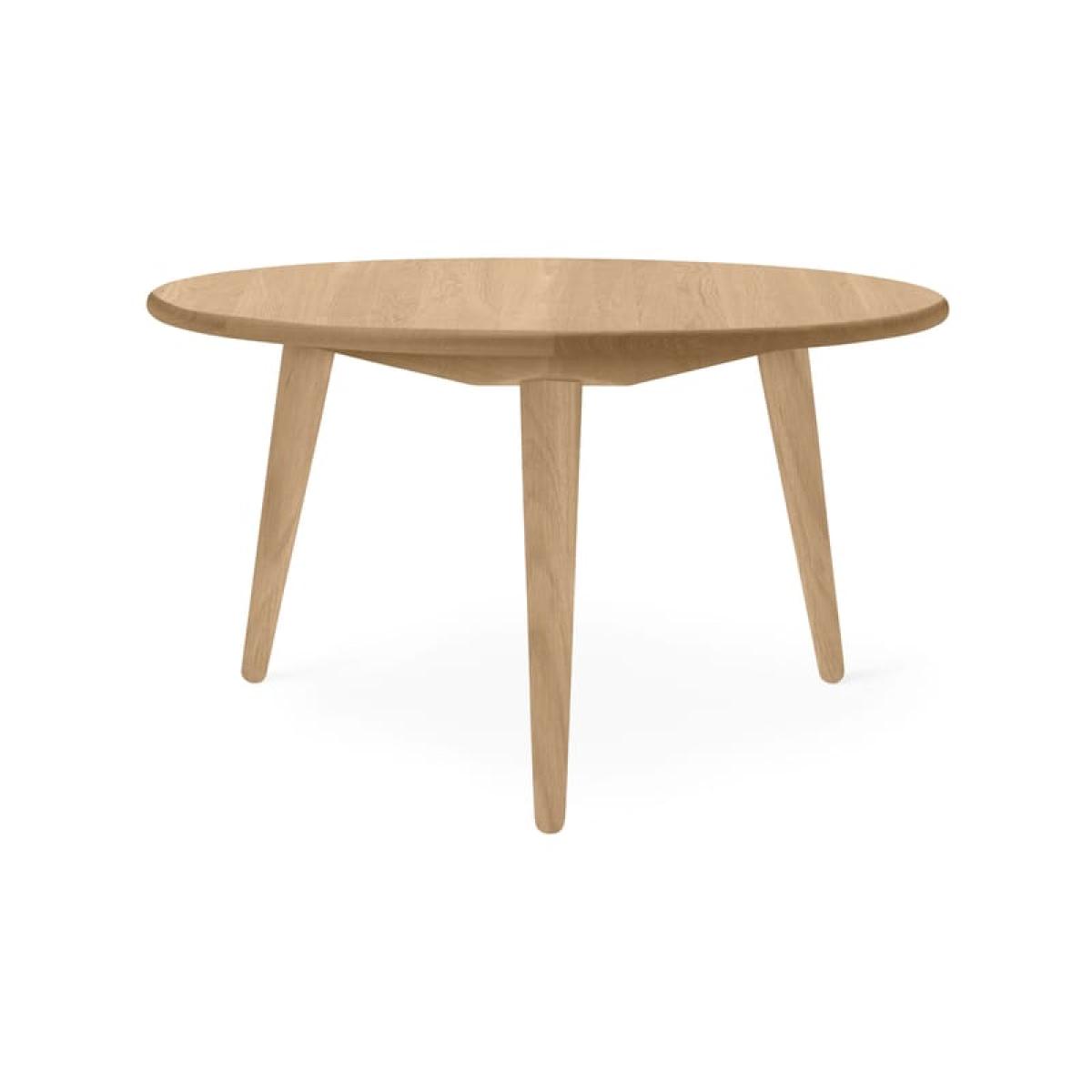CH008 Coffee table natural wood / Hans J. Wegner, 1954 - Ø 78 x H 53 cm - CARL HANSEN & SON – image 2