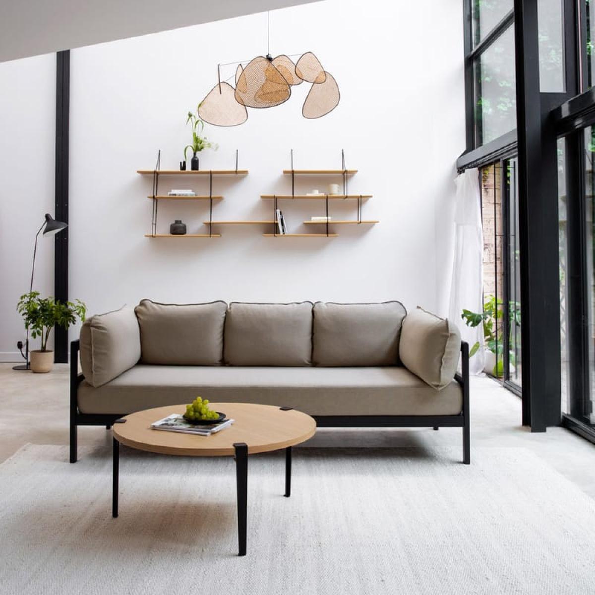 Brooklyn Coffee table natural wood / Ø 90 x H 43 cm - Solid oak - TIPTOE – image 3