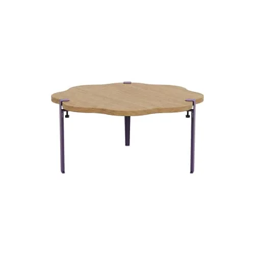 Base, legs metal purple With vise attachment by Uchronia / H 43 cm - To create a coffee table or Bench - TIPTOE – image 2