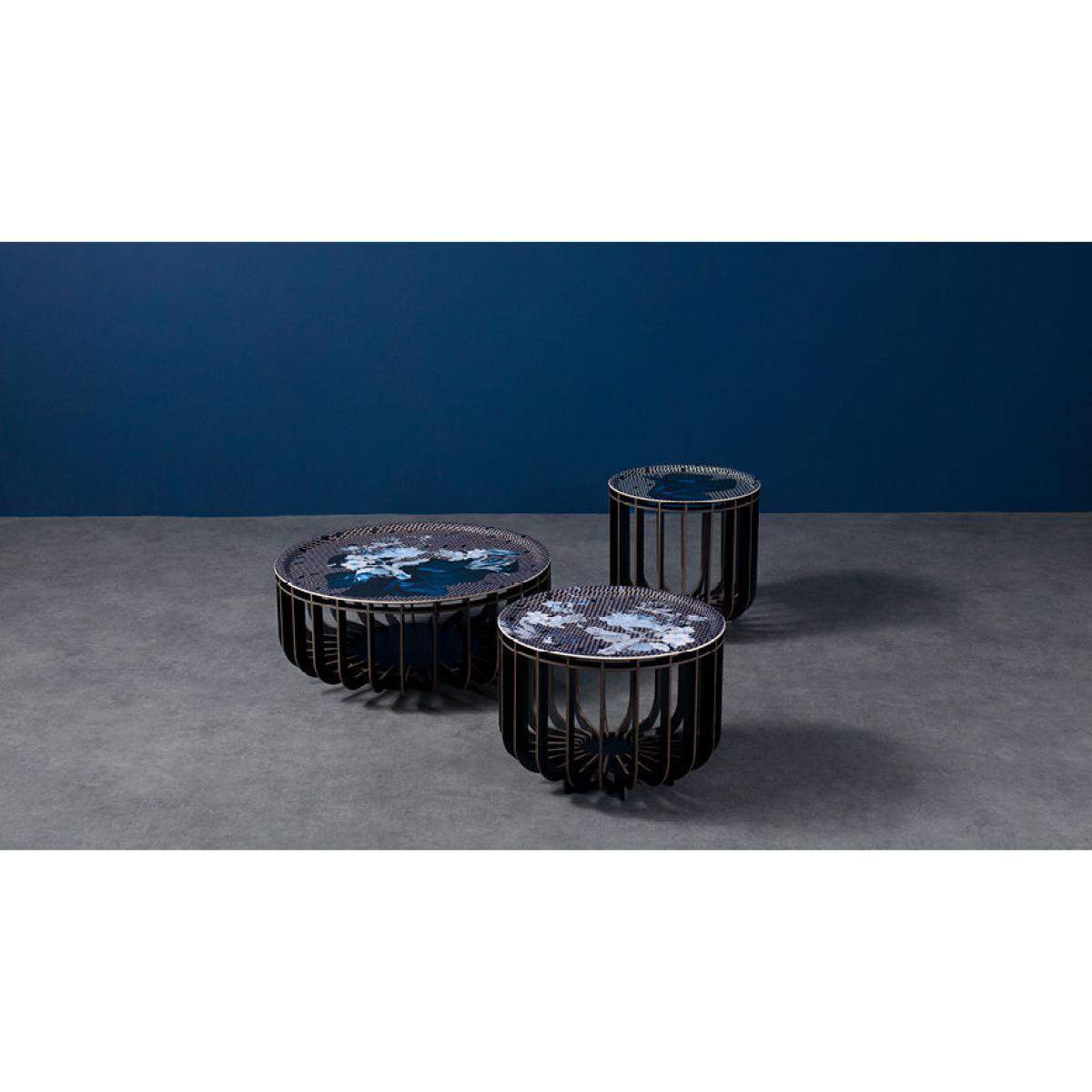 Medusa Small Coffee table - / Ø 39 x H 42 cm - Detachable top by Ibride Black – image 4