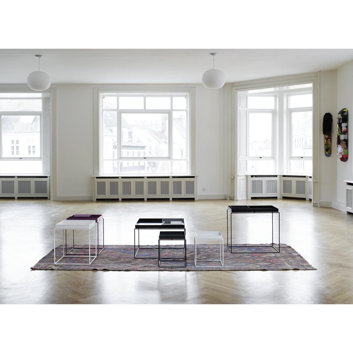 Tray Coffee table - Square - H 40 cm / 40 x 40 cm by Hay Black – image 2