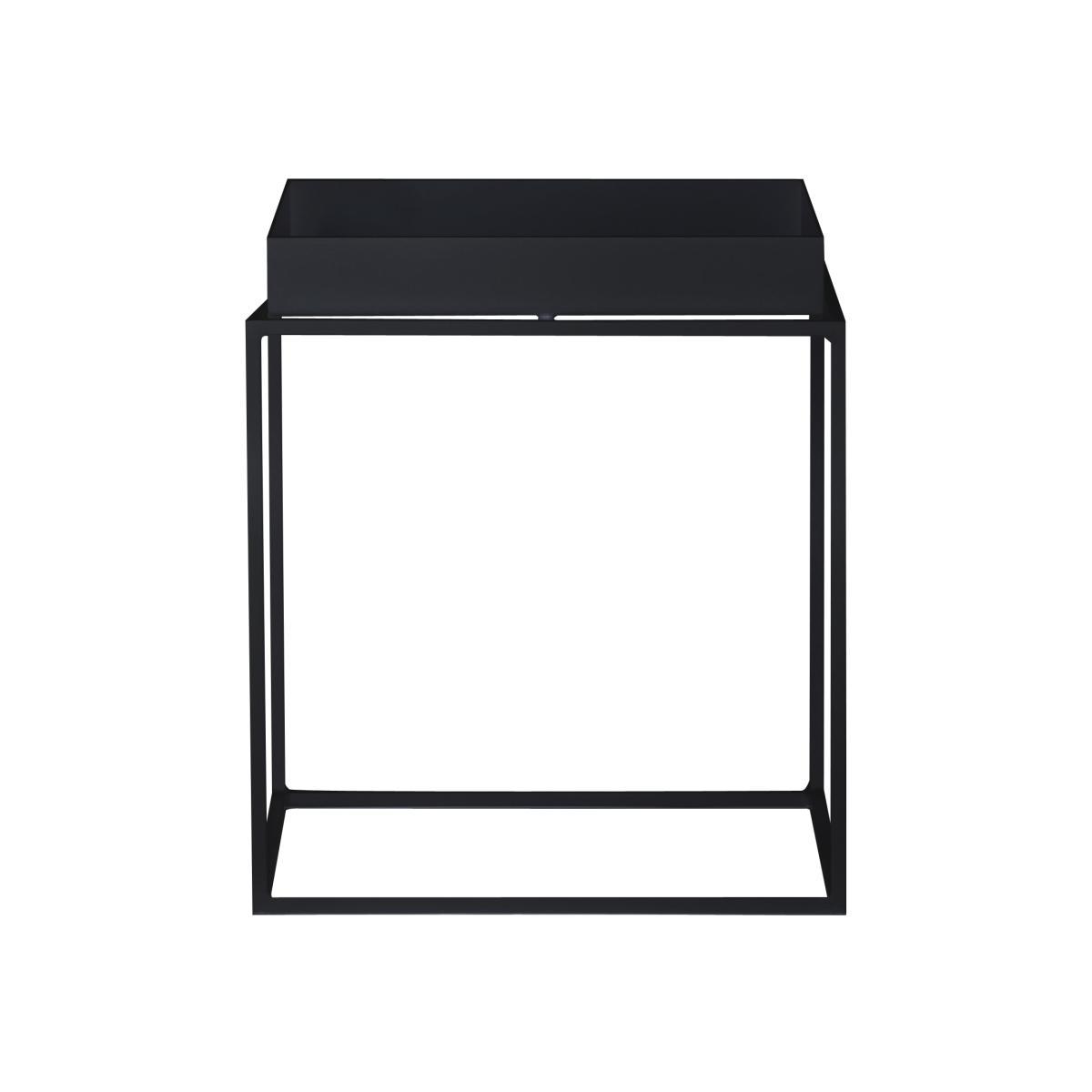 Tray Coffee table - Square - H 40 cm / 40 x 40 cm by Hay Black – image 1