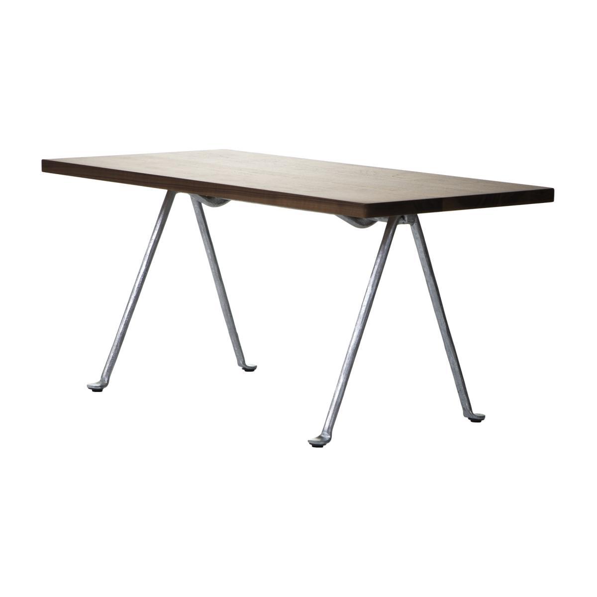 Officina Coffee table - / 120 x 45 cm - Walnut & wrought iron by Magis Natural wood