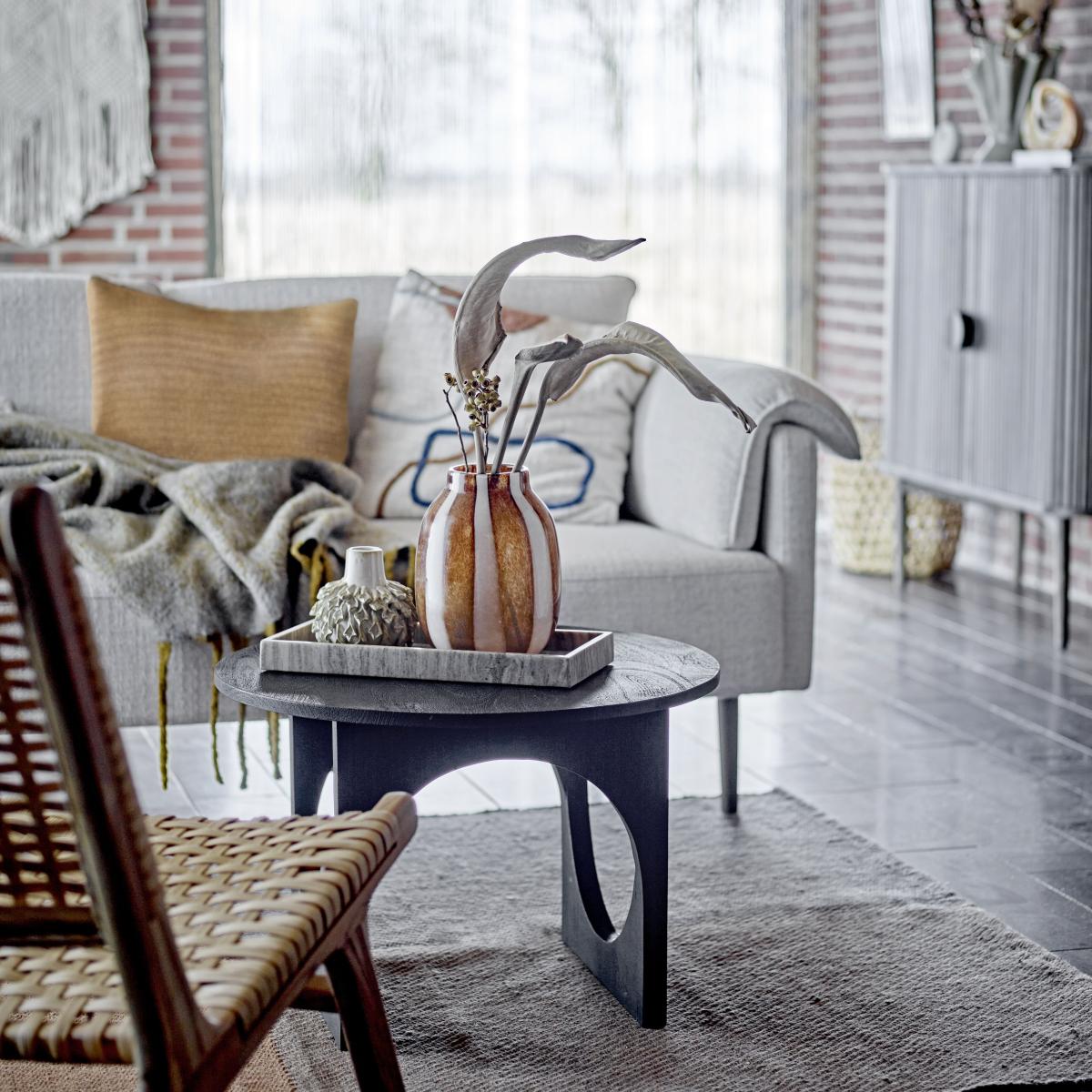 Ulrike Coffee table wood black / Ø 59.5 x H 40.5 cm - Mango - Bloomingville – image 3