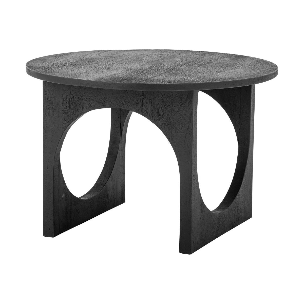 Ulrike Coffee table wood black / Ø 59.5 x H 40.5 cm - Mango - Bloomingville – image 1