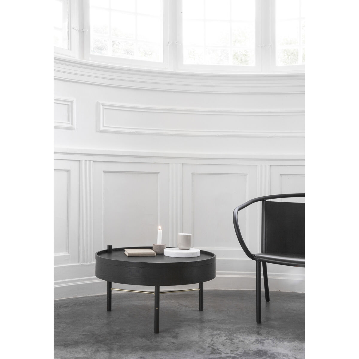 Turning table Coffee table - Storage - Ø 65 cm by Menu Black – image 4