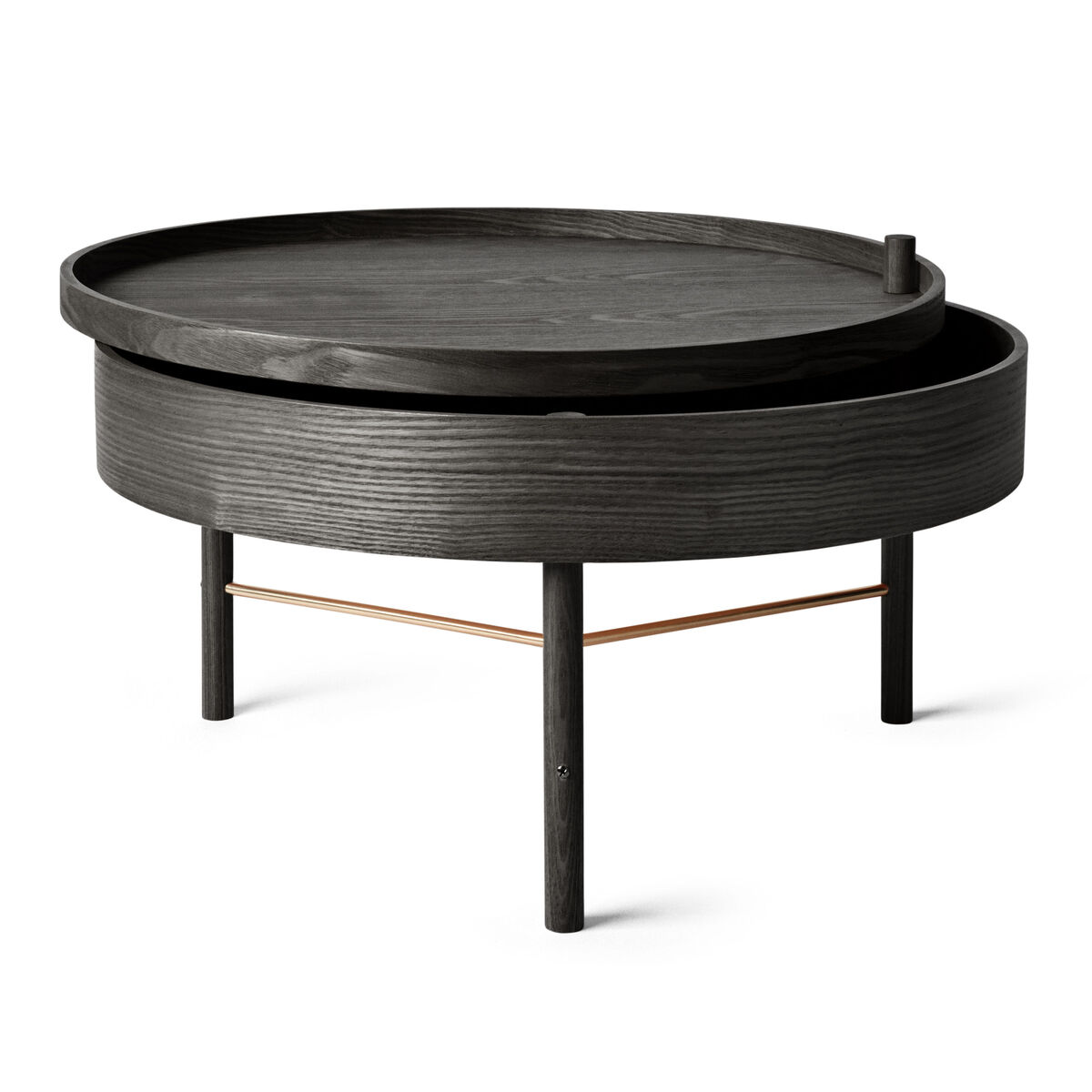 Turning table Coffee table - Storage - Ø 65 cm by Menu Black – image 6