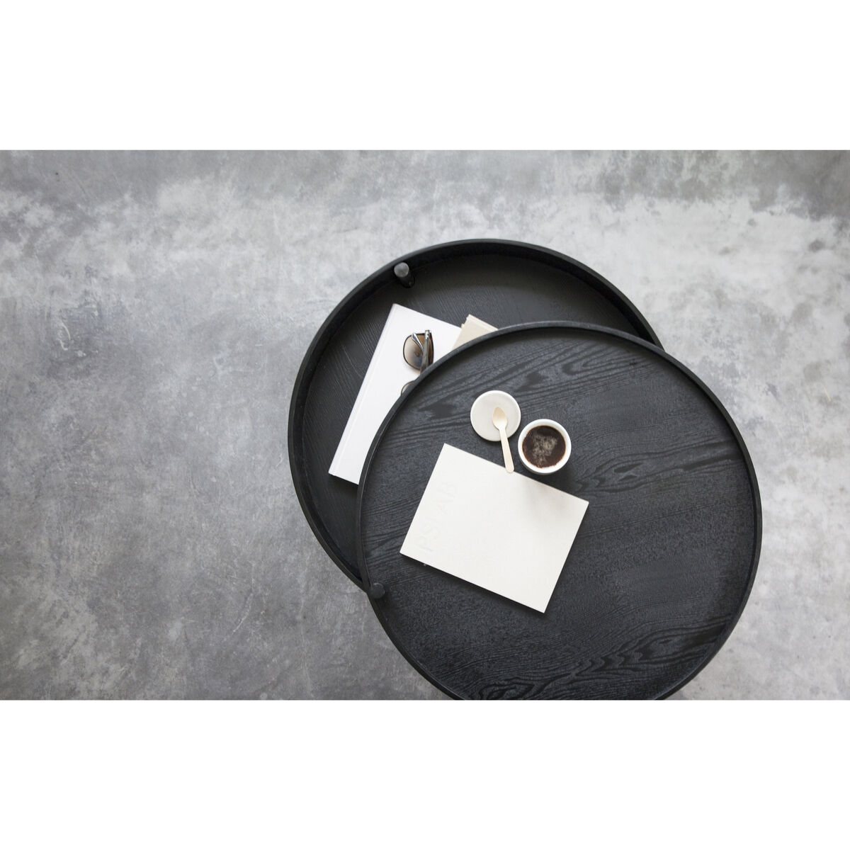 Turning table Coffee table - Storage - Ø 65 cm by Menu Black – image 9