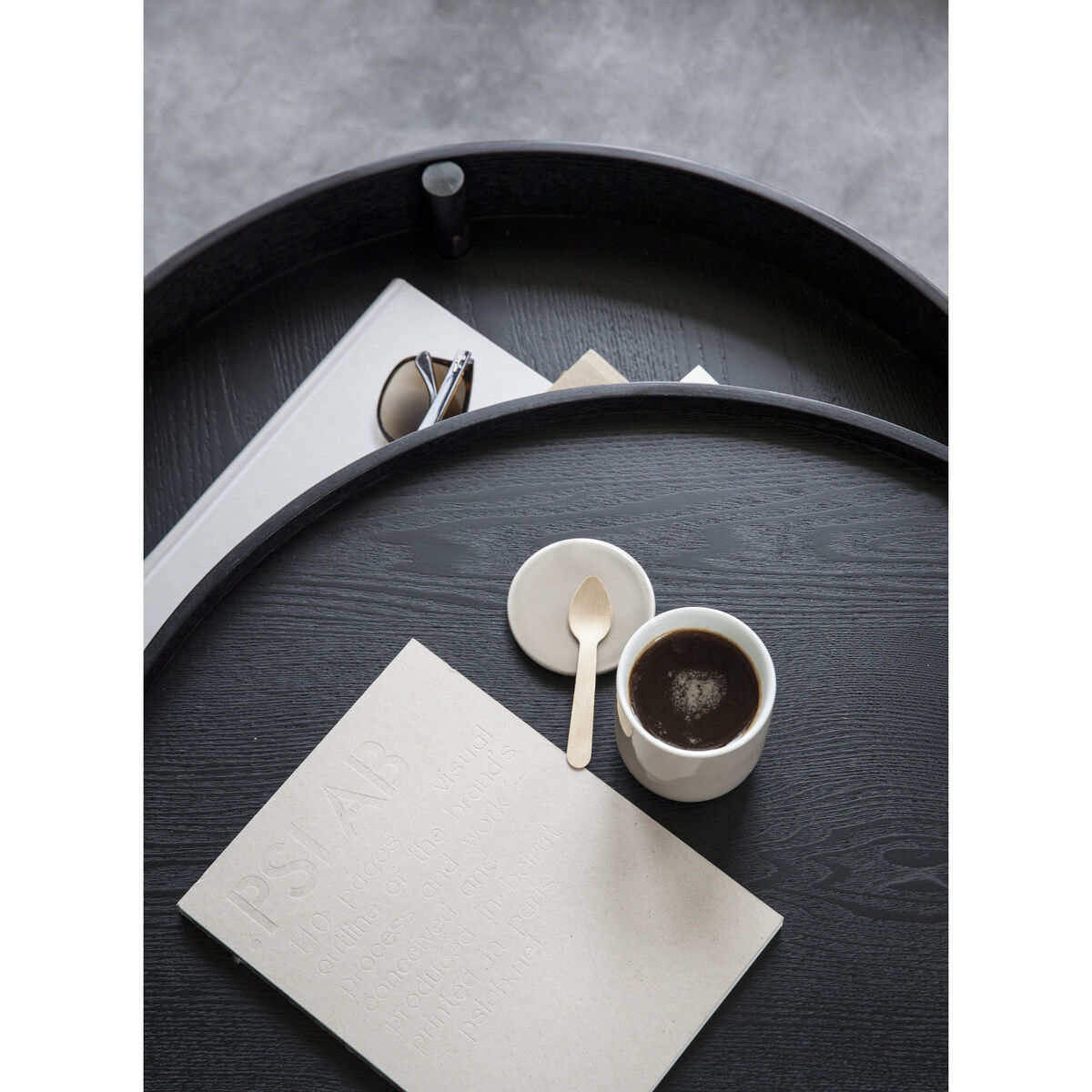 Turning table Coffee table - Storage - Ø 65 cm by Menu Black – image 10