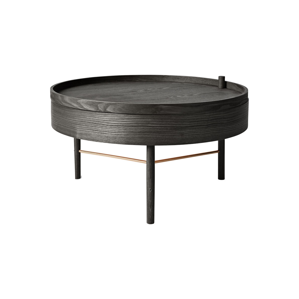 Turning table Coffee table - Storage - Ø 65 cm by Menu Black – image 1