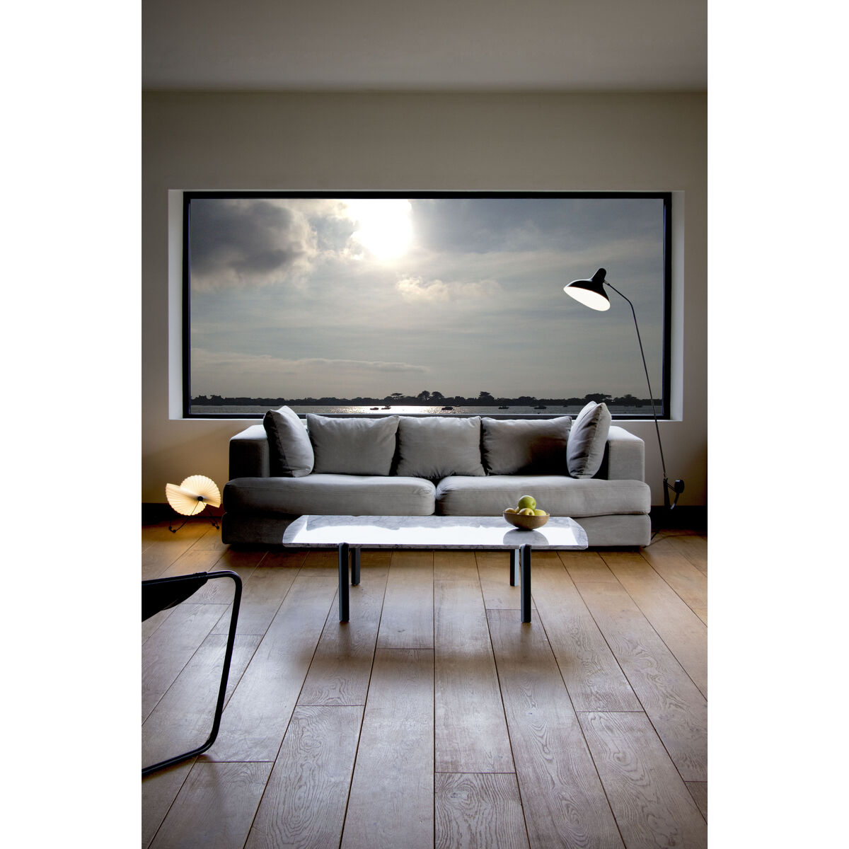 Quattro Cantoni Coffee table - / Marble & steel - 130 x 60 cm by Objekto White/Grey – image 4
