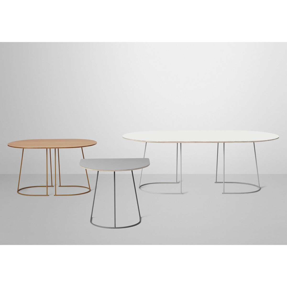 Airy Coffee table - Medium -  88 x 51,5 cm by Muuto Black – image 6