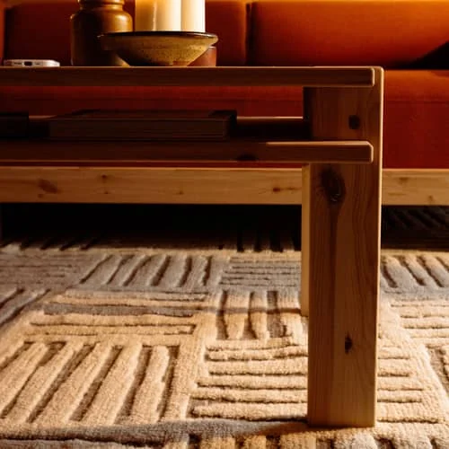 Tuck Coffee table natural wood / 80 x 50 cm - Under-tray storage - KARUP – image 2