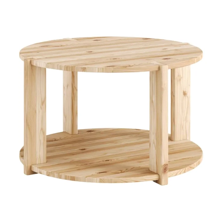 Tuck Coffee table natural wood / Low tray - Ø 70 cm - KARUP – image 1