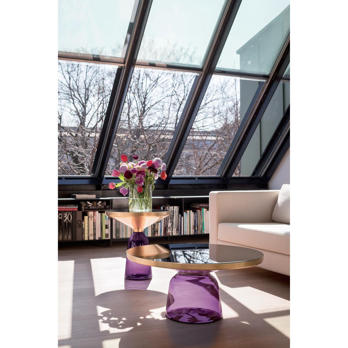 Bell Coffee Coffee table - / Ø 75 x H 36 cm - Marble table top by ClassiCon Grey/Black – image 2