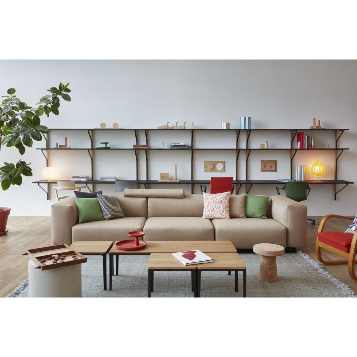 Plate Table Coffee table - / Medium - 41 x 71 cm / MDF by Vitra Brown – image 2