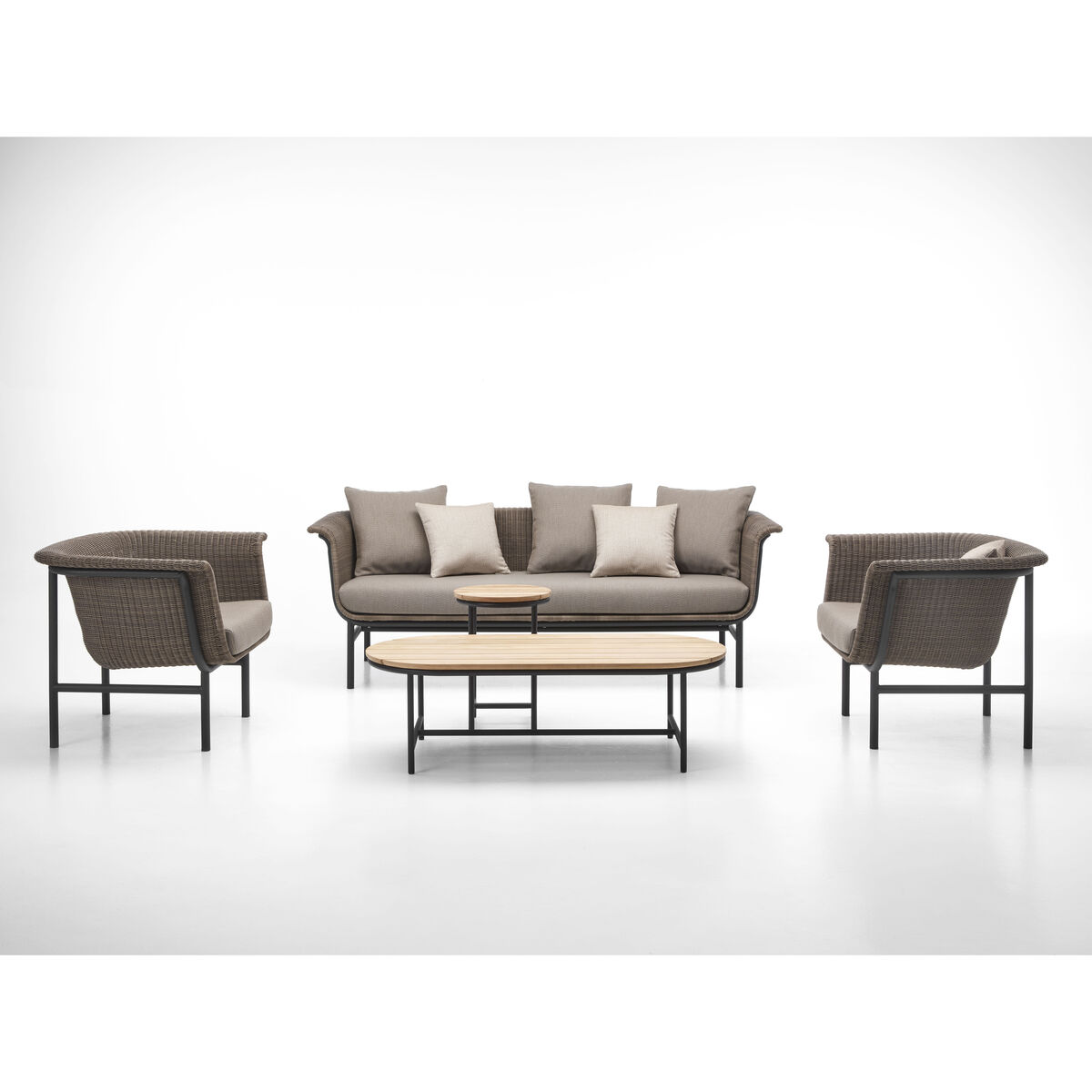 Wicked Coffee table - / Oval - 123 x55 cm - Teak by Vincent Sheppard Natural wood – image 2