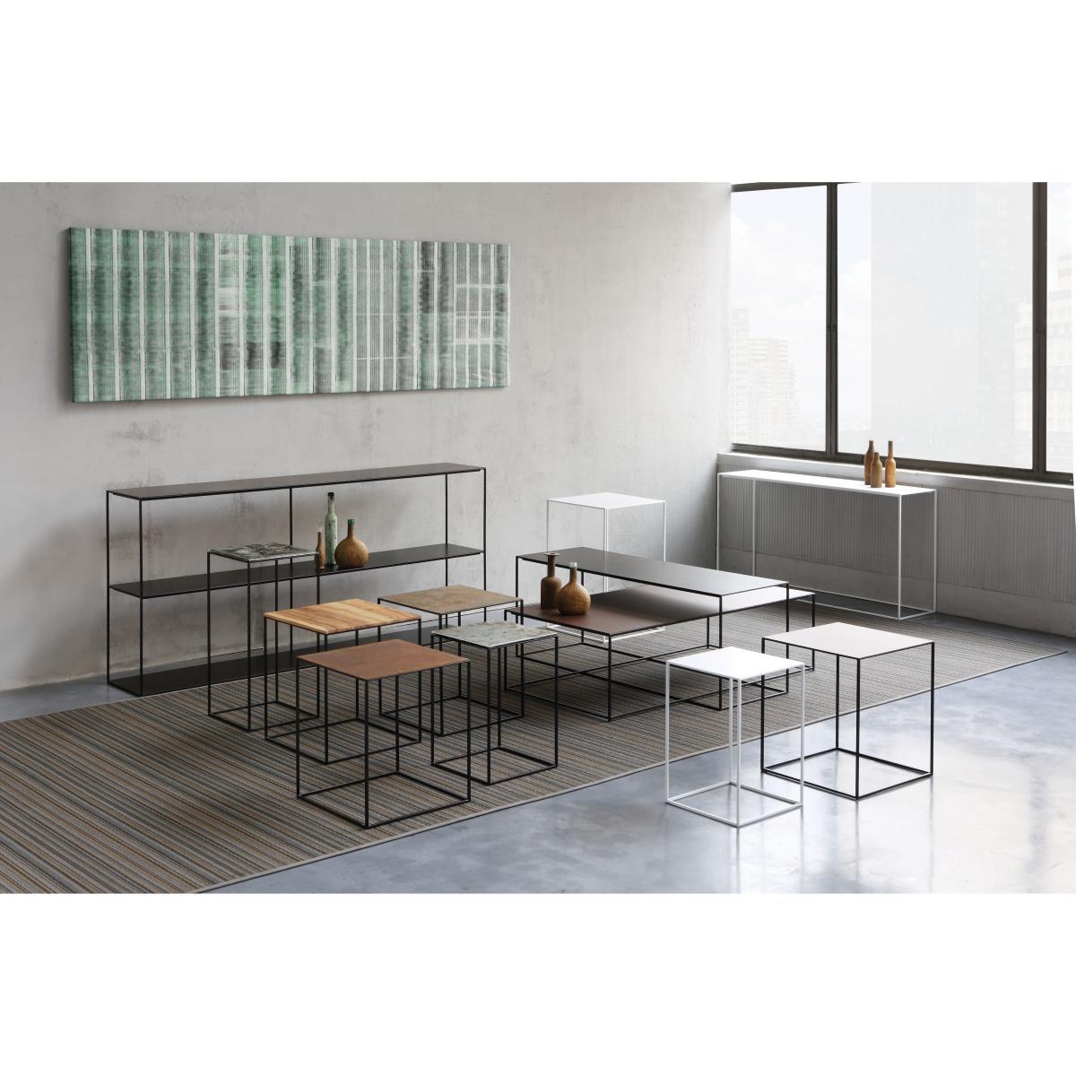 Slim Up Small table - 41 x 41 x H 92 cm by Zeus Black – image 2