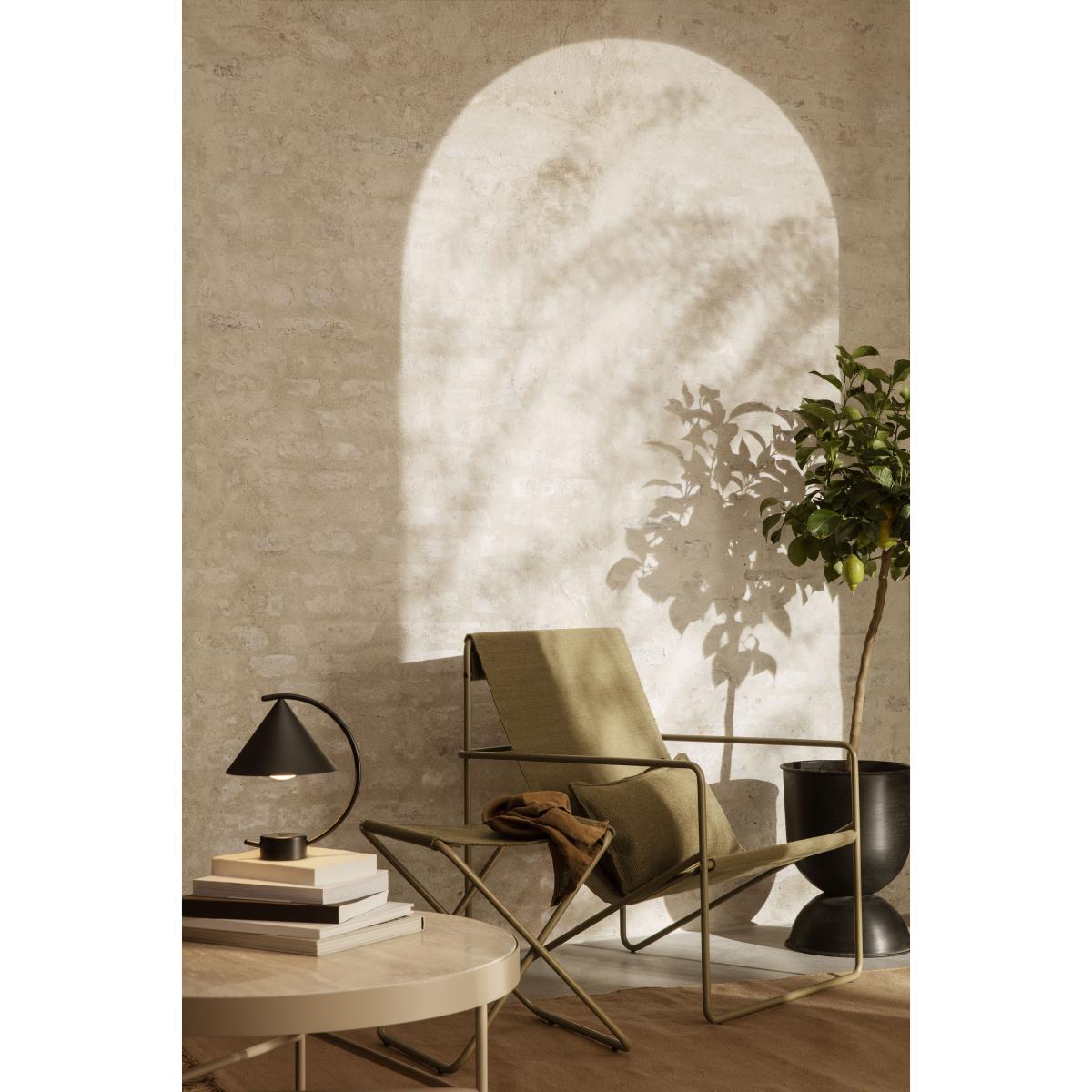 Travertine Coffee table - / Large - Ø 70.5 x H 35 cm by Ferm Living Beige – image 5