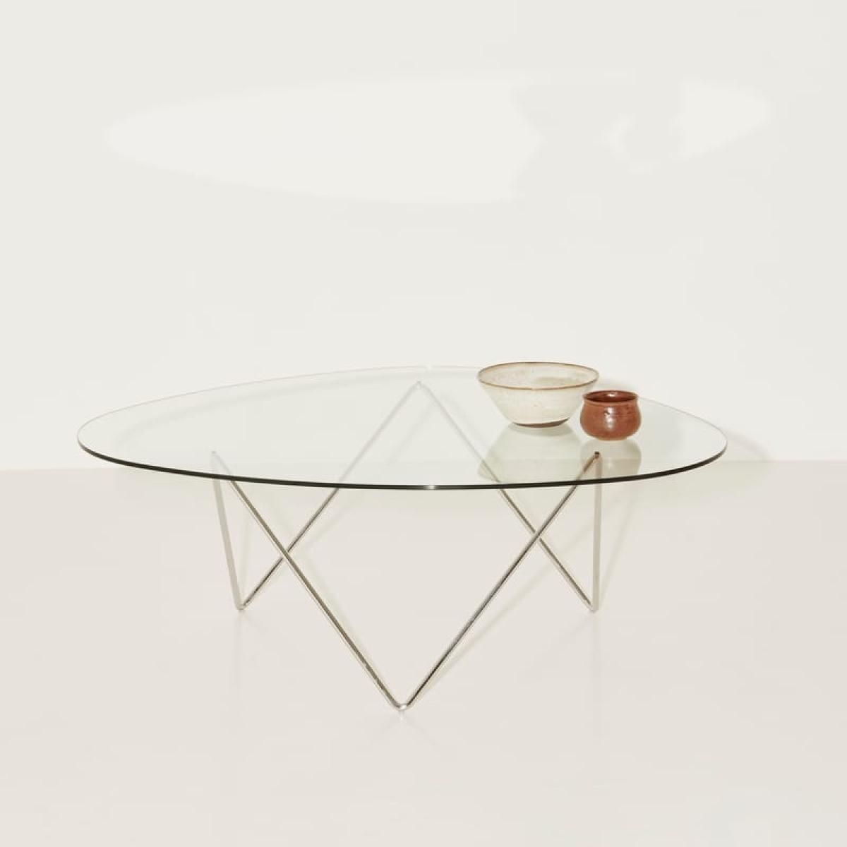 Pedrera Coffee table glass / 106 x 86 x H 38 cm - Reissued 1955 - Gubi – image 2