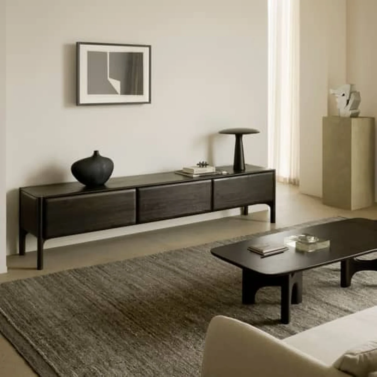 Flow Coffee table wood brown / 150 x 60 cm - Ethnicraft – image 4