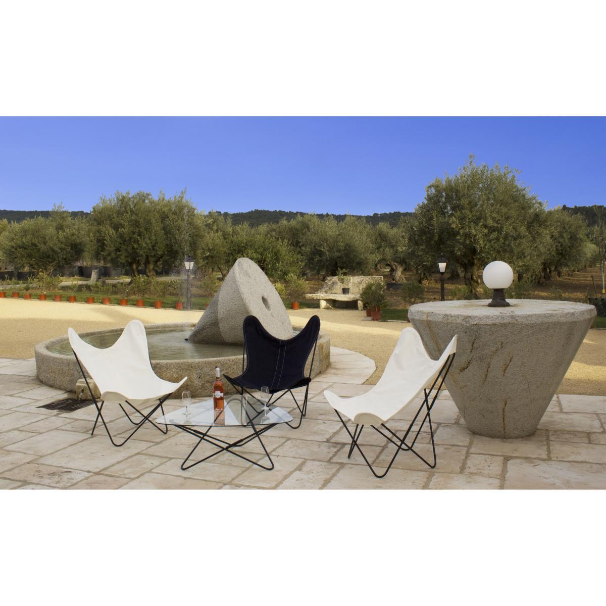 AA Butterfly Coffee table - Black structure - L 95 cm by AA-New Design Black/Transparent – image 3