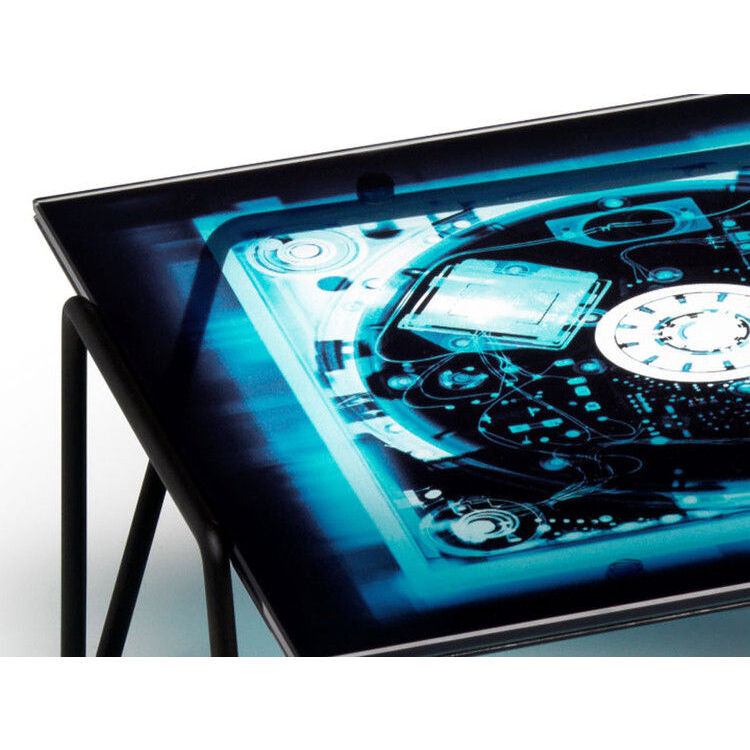 Xradio 2 Disk Coffee table by Diesel with Moroso Blue/Black – image 3