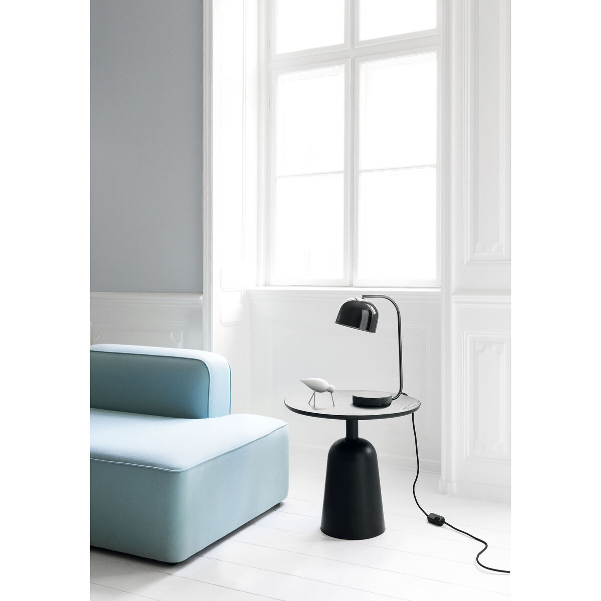 Turn Coffee table - / Height adjustable from 41 to 64 cm / Ø 55 cm by Normann Copenhagen Black – image 6