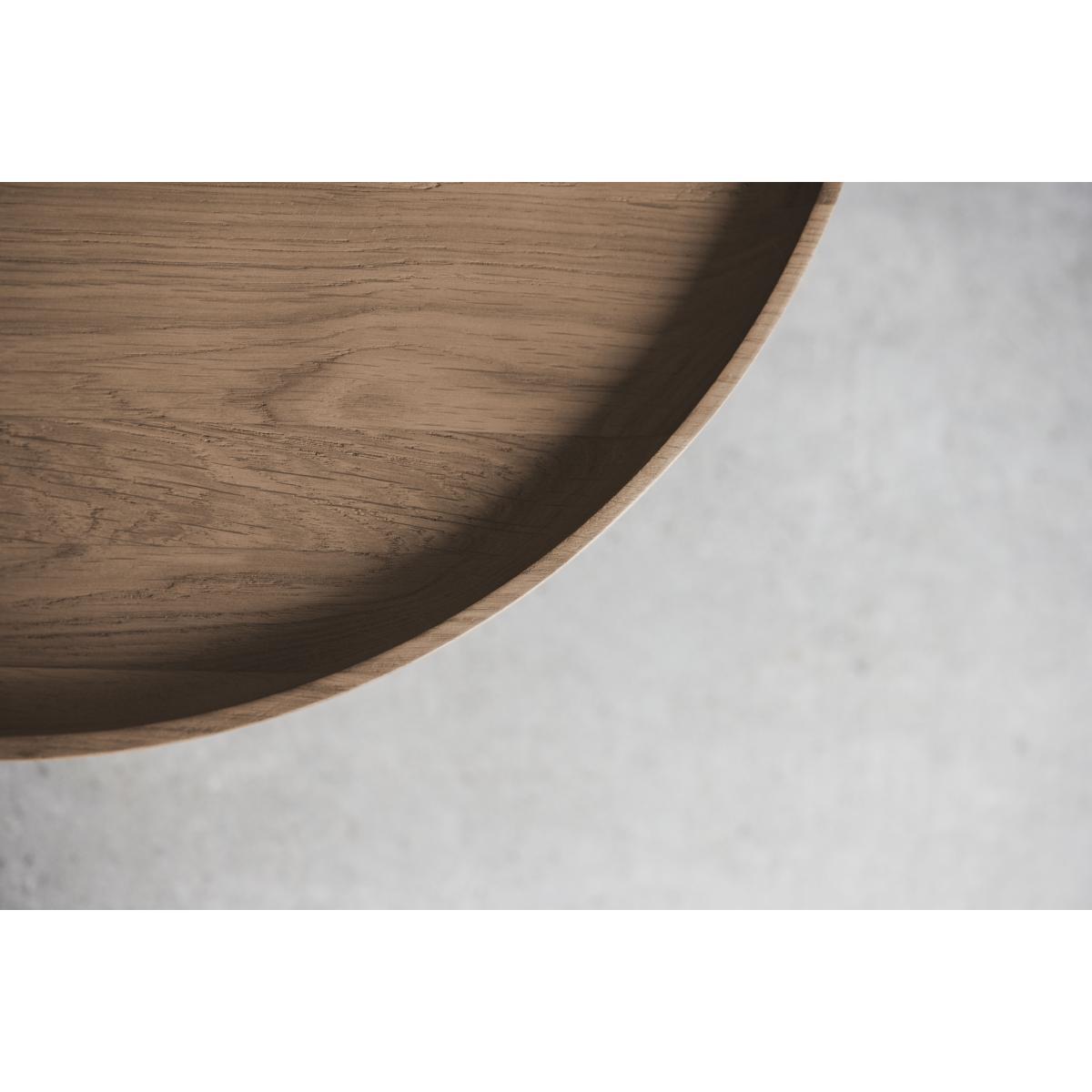 Plateau Small Coffee table - / Ø 48 x H 52 cm - Removable top by Bolia Natural wood – image 5