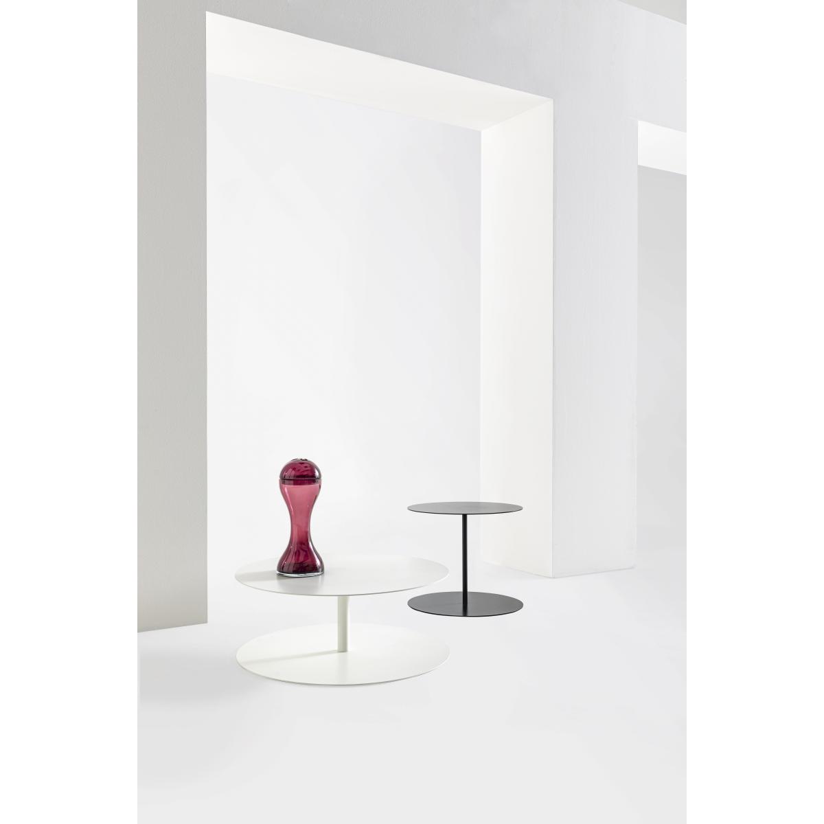 Gong Grande Coffee table - / Giulio Cappellini, 2004 - Ø 73.5 x H 28 cm / Metal by Cappellini Black – image 1