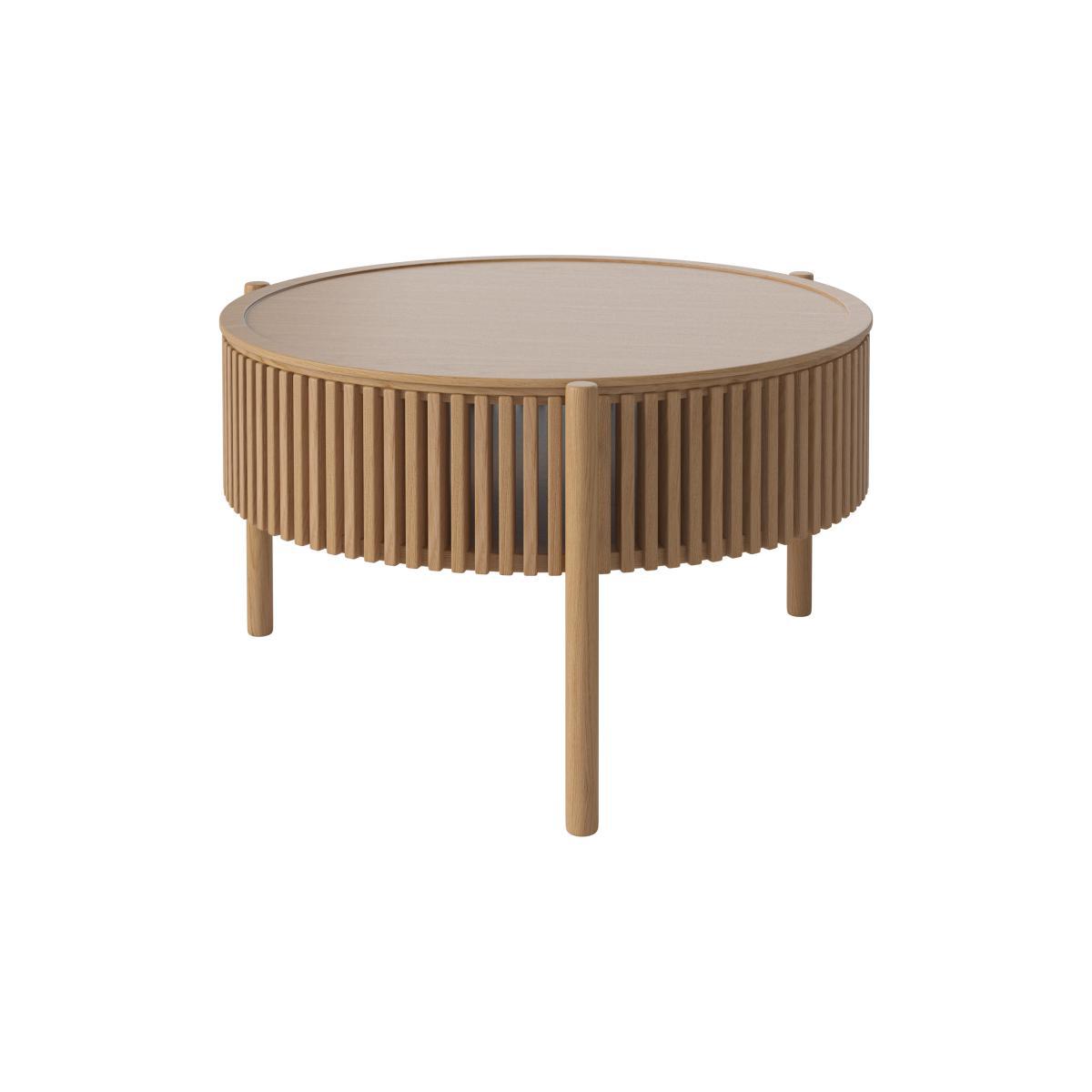 Story Coffee table - / Storage - Ø 83 x H 49 cm by Bolia Natural wood – image 2