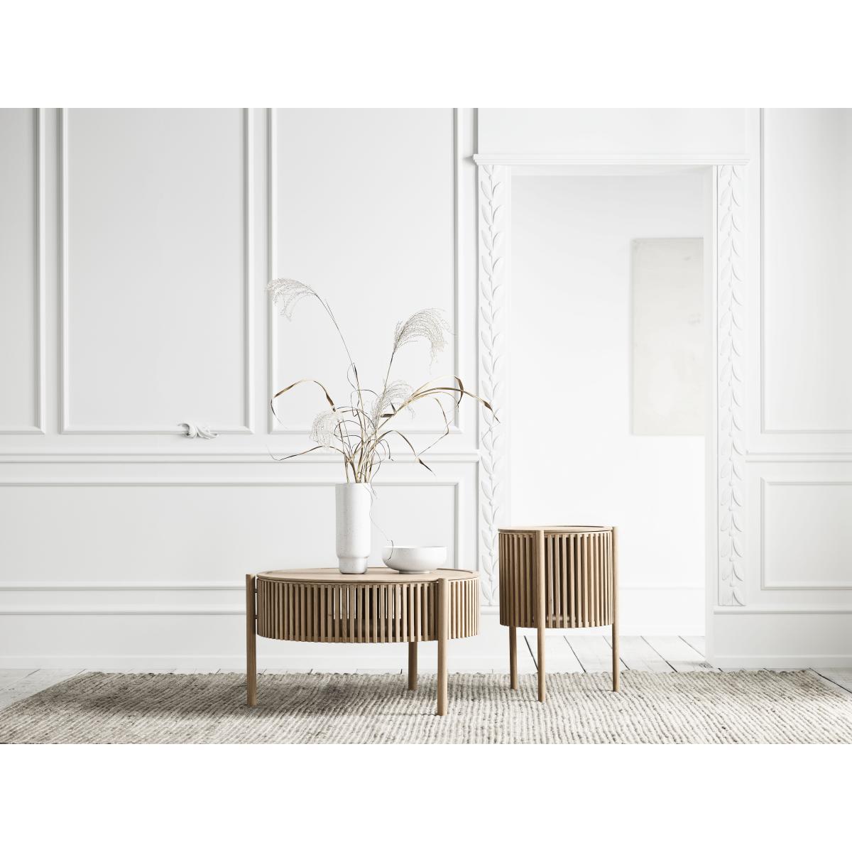 Story Coffee table - / Storage - Ø 83 x H 49 cm by Bolia Natural wood – image 3