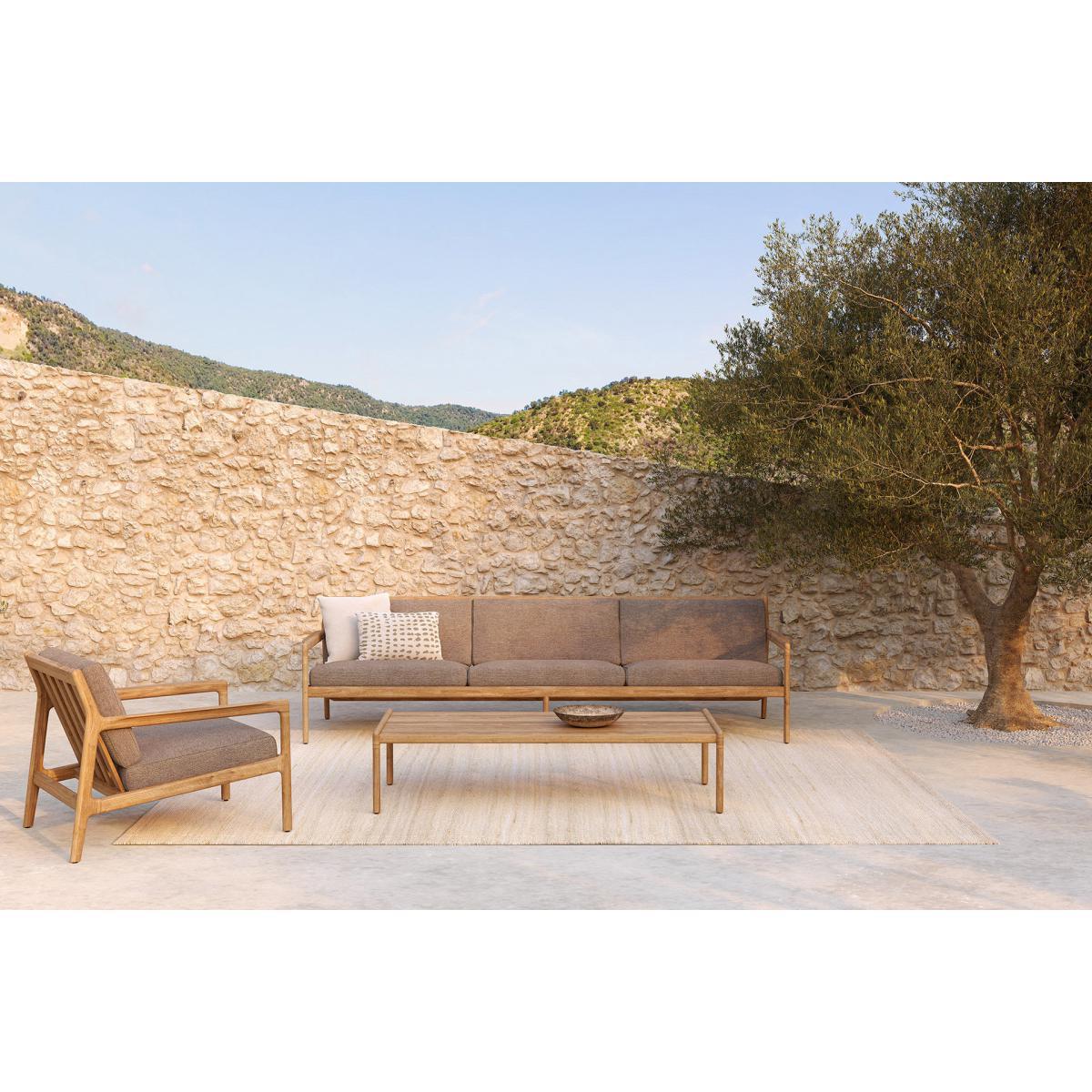Jack Outdoor Coffee table - / 120 x 65 cm - Teak by Ethnicraft Natural wood – image 3