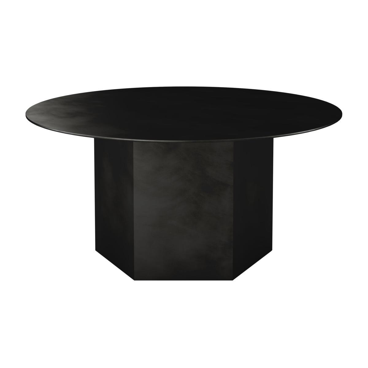 Epic Coffee table - / Steel - Ø 80 x H 38 cm by Gubi Black – image 1