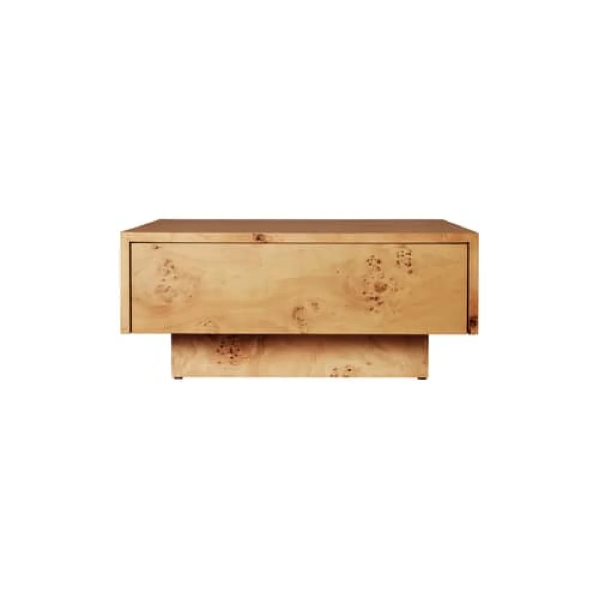 Burl Coffee table natural wood / 70 x 70 x H 30 cm - Drawer - Ferm Living – image 2