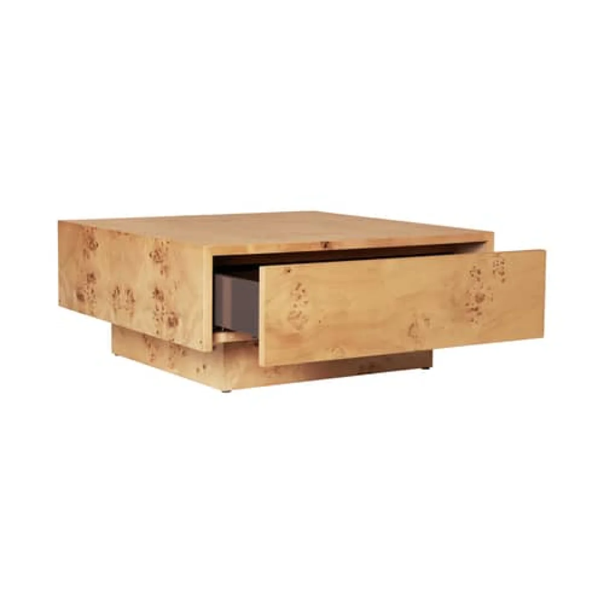 Burl Coffee table natural wood / 70 x 70 x H 30 cm - Drawer - Ferm Living – image 3