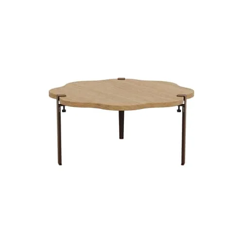Base, legs metal brown With vise mount by Uchronia / H 43 cm - For creating a Coffee table or Bench - TIPTOE – image 2