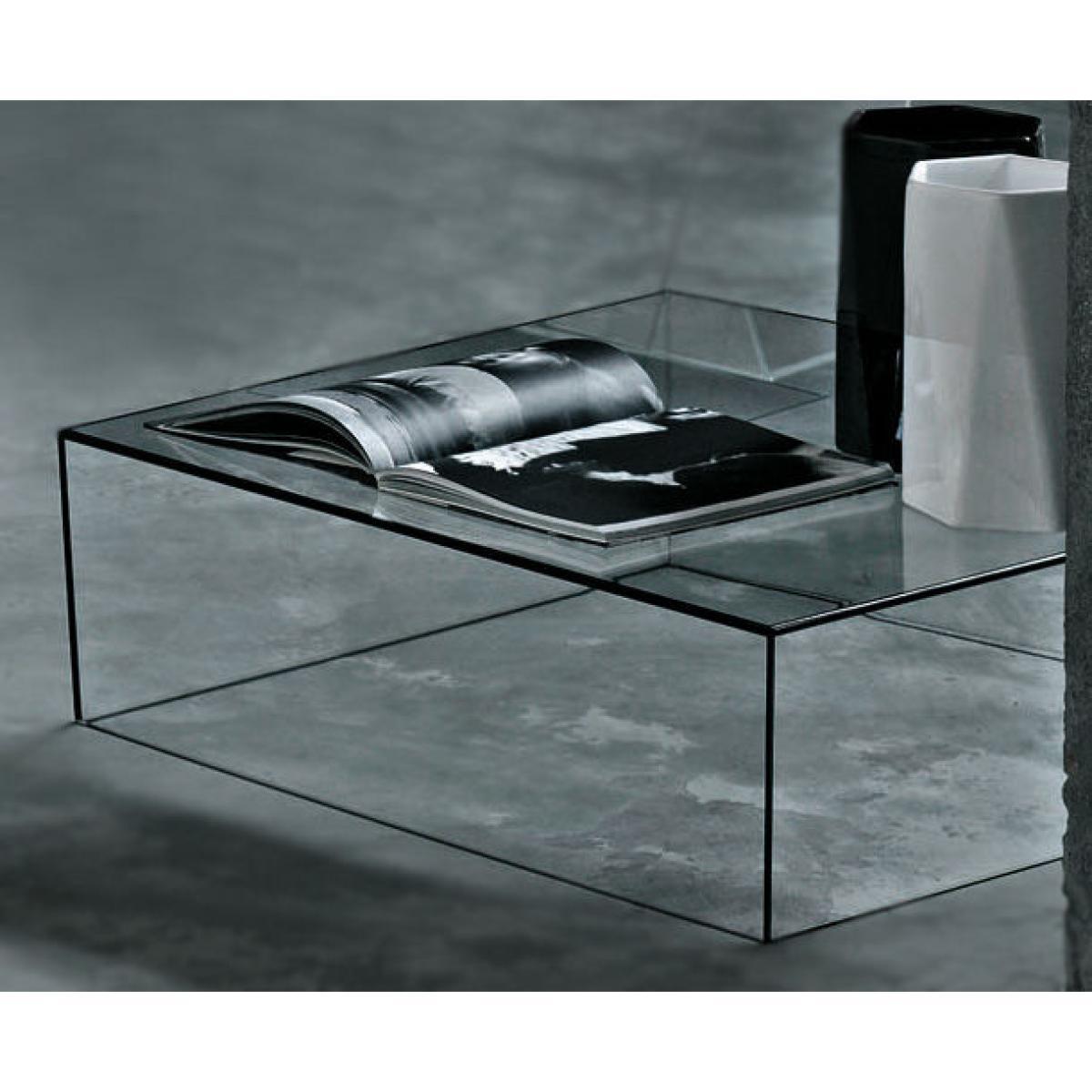 Wireframe Coffee table - 75 x 87 cm by Glas Italia Black/Transparent – image 6