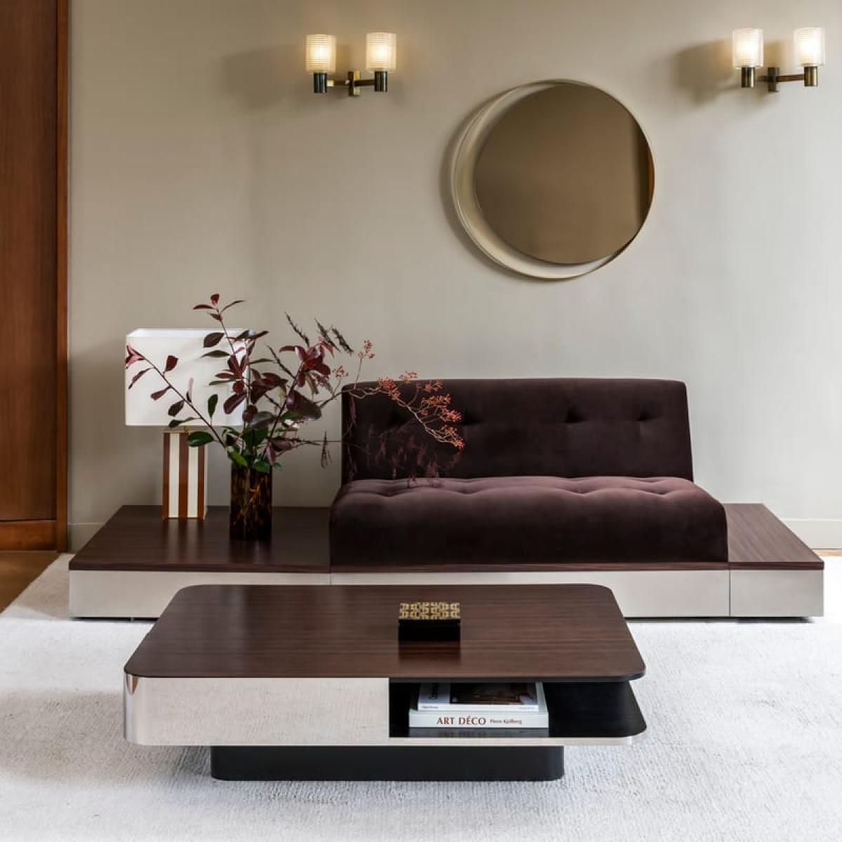 Lounge Coffee table wood brown / Rosewood - 120 x 80 cm - RED Edition – image 2