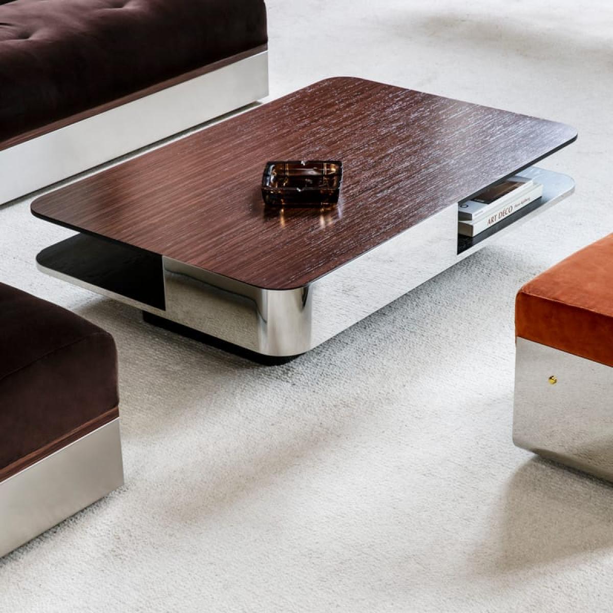 Lounge Coffee table wood brown / Rosewood - 120 x 80 cm - RED Edition – image 3