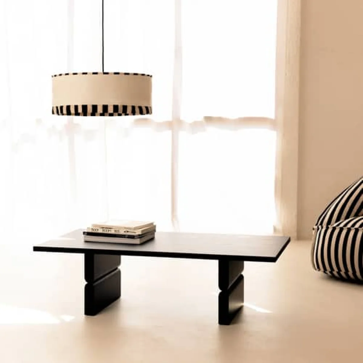 Noon Coffee table wood black / 118 x 58 cm - NOBODINOZ – image 3