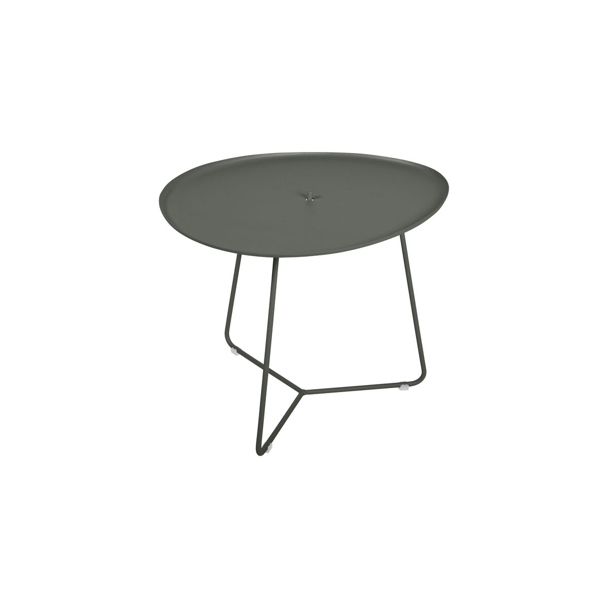Cocotte Coffee table - / L 55 x H 43.5 cm - Detachable table top by Fermob Green/Grey – image 1