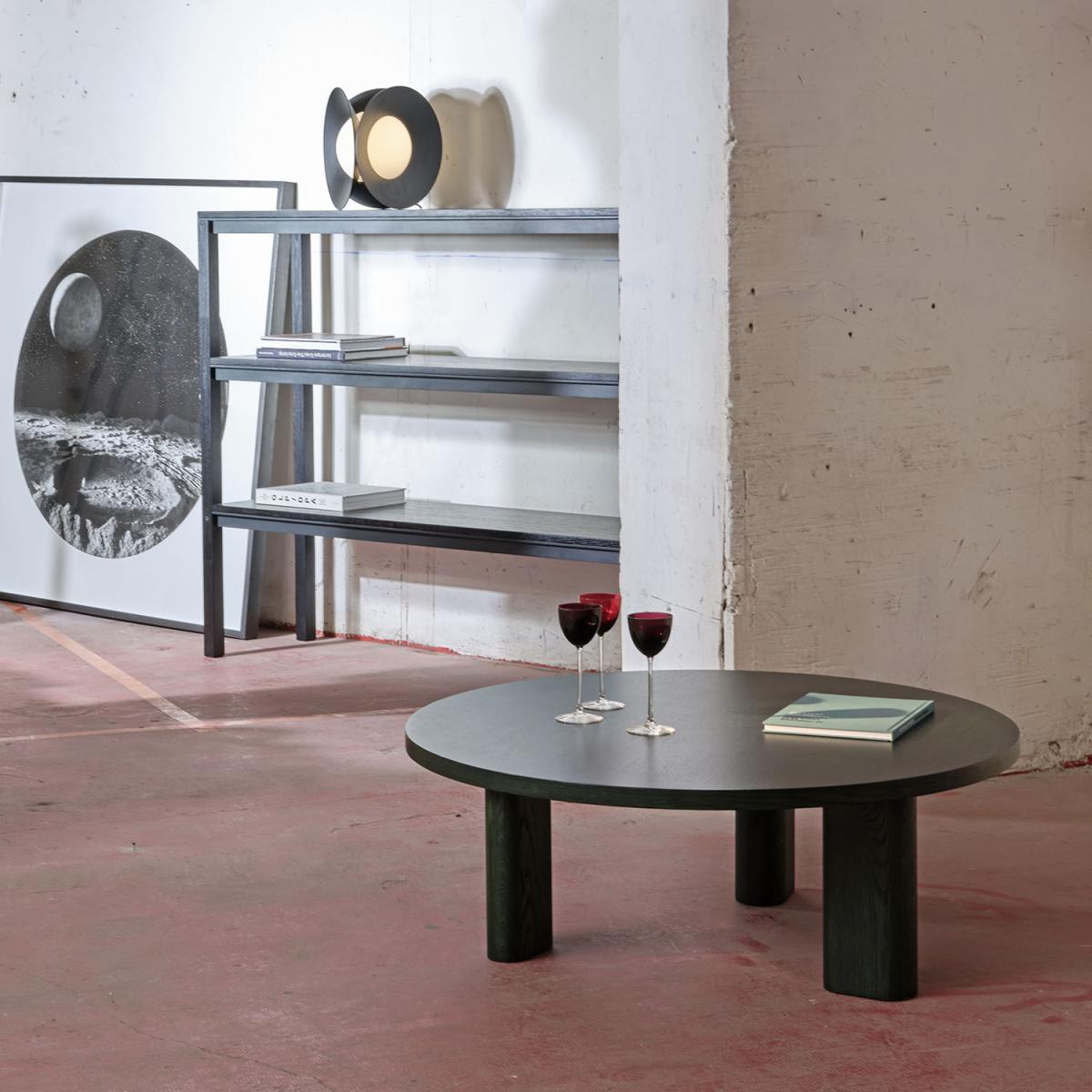 Galta Forte Coffee table wood green / Ø 100 x H 36 cm - KANN DESIGN – image 3