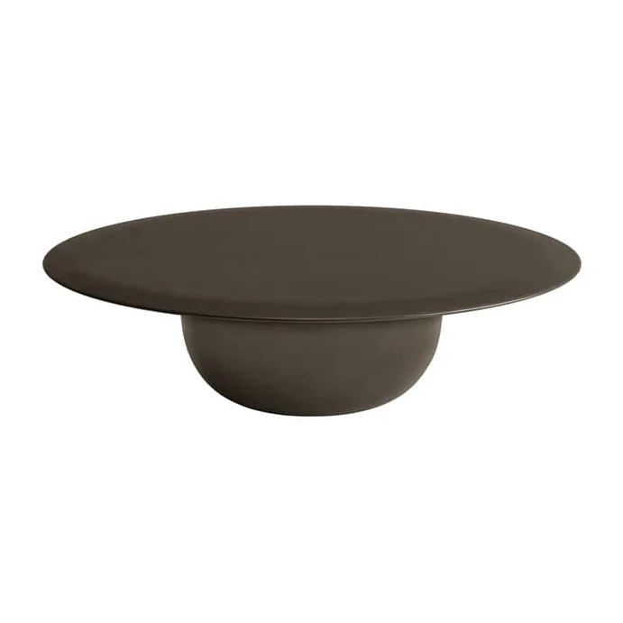 Alfarè Coffee table stone brown / Ø 110 x H 30 cm - Concrete - Zanotta – image 1